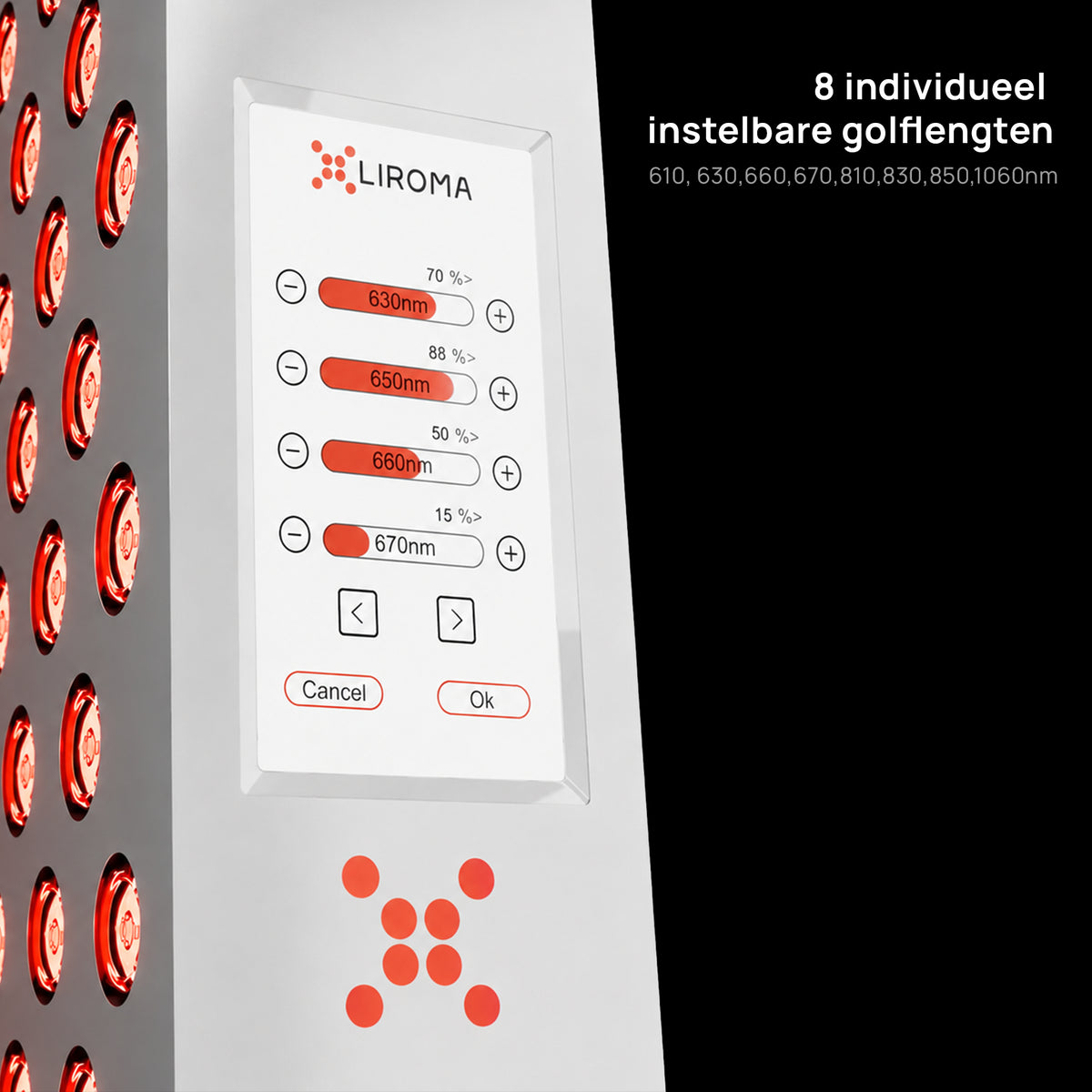 PrimeFORCE Advanced Gen5 (Thérapie par lumière rouge) – Idéal pour la maison – Puce double – 64x23x6,5 cm