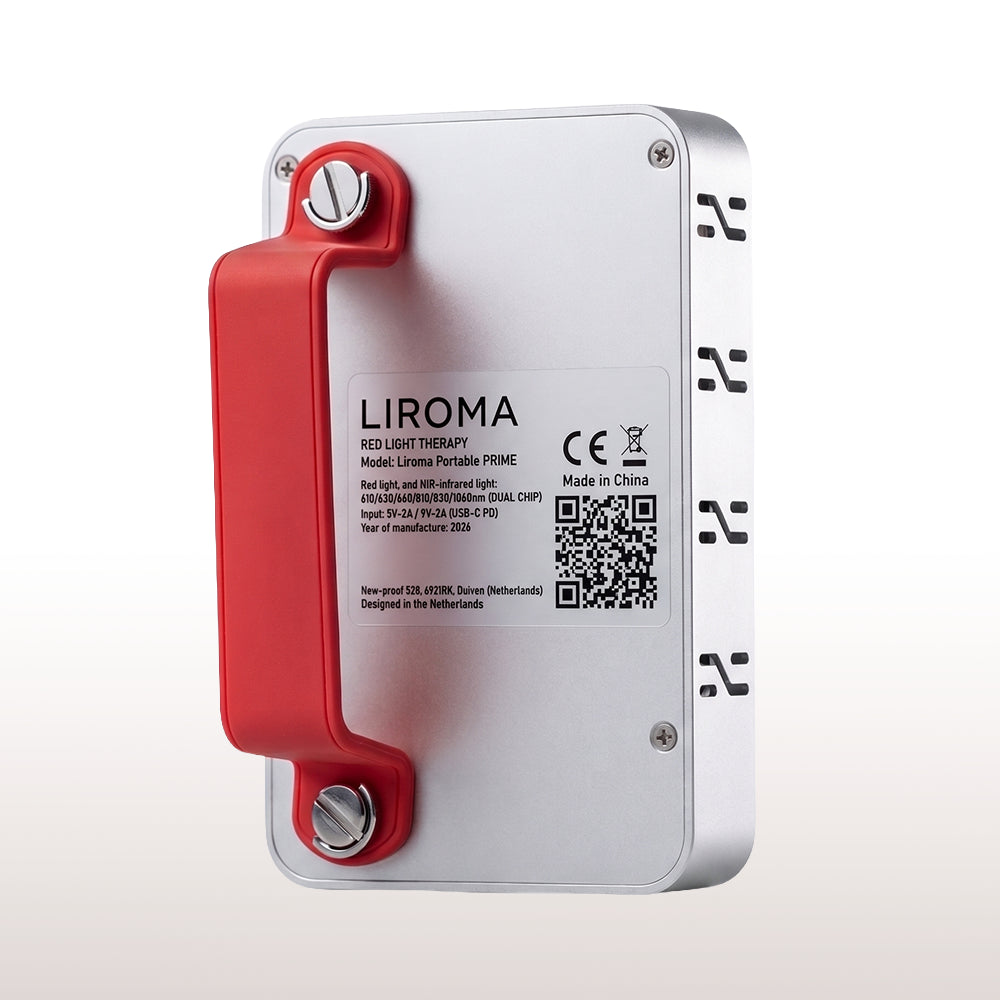 Portable Prime (Thérapie par lumière rouge) – Idéal pour les déplacements – Durée de vie jusqu'à 100 000 heures - 15×9,5×2,3 cm