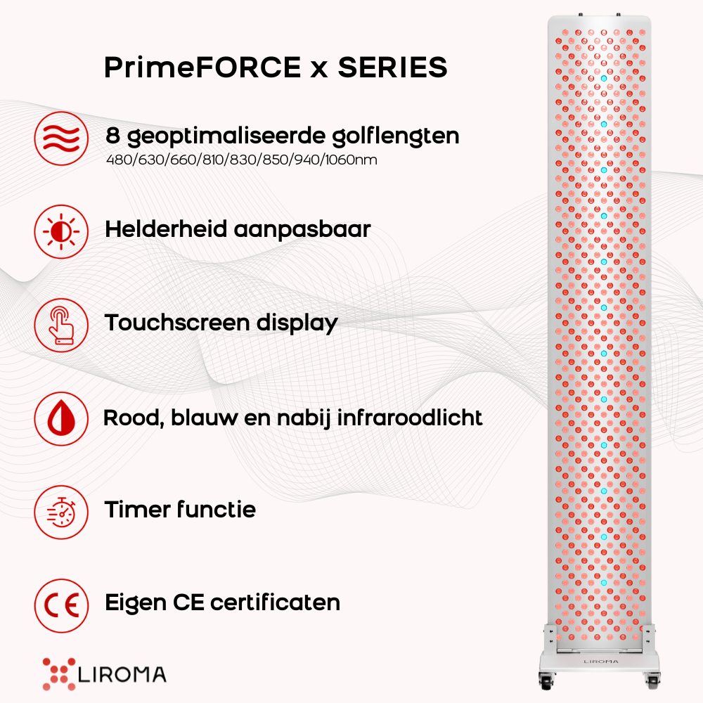 PrimeFORCE RL600 (Rood licht therapie) - Liroma
